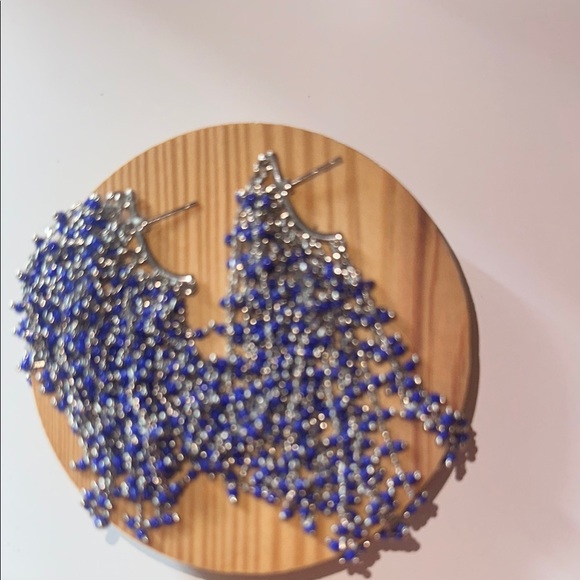 Vince Camuto Blue and Silver Dangle Earrings - Picture 7 of 12